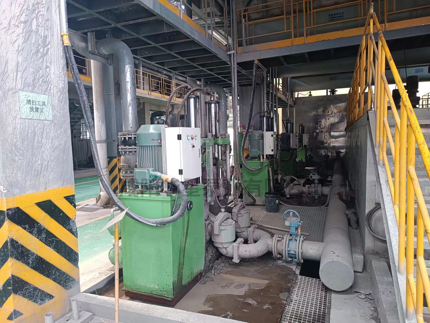 壓濾機入料泵使用現場